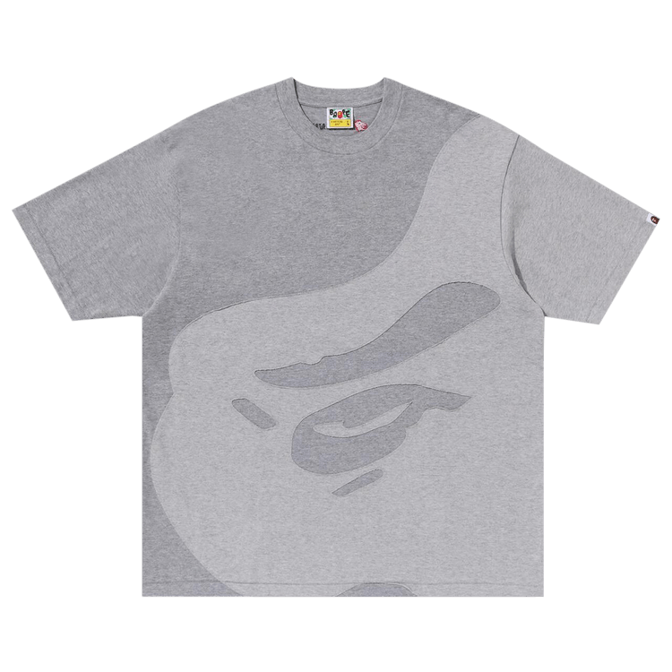 BAPE Ape Head Patch Oversized T-Shirt Grey