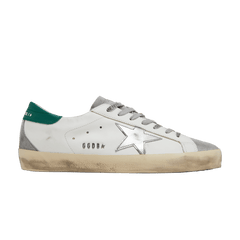 Golden Goose Superstar White Grey Green