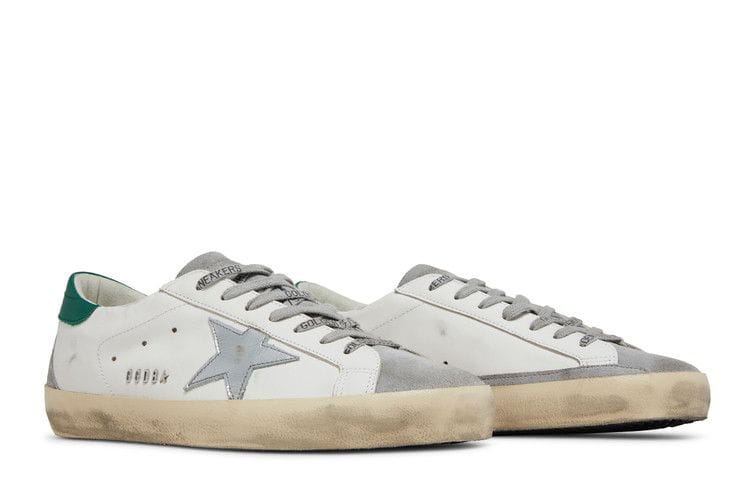 Golden Goose Superstar White Grey Green