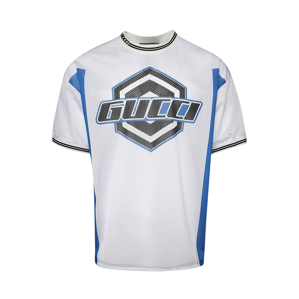 Gucci Emblem T-Shirt White/Blue
