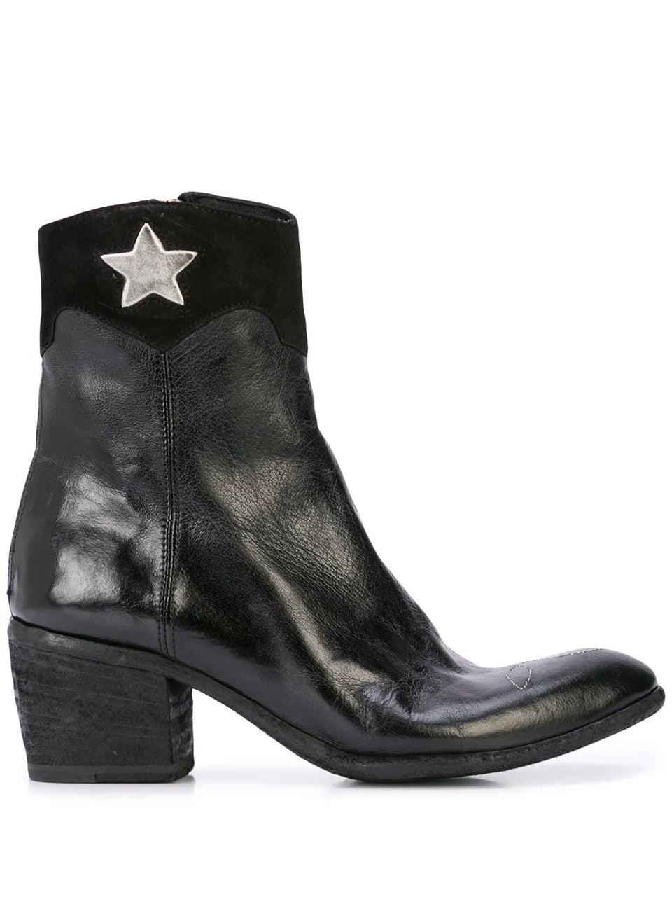 star-detail cowboy boots