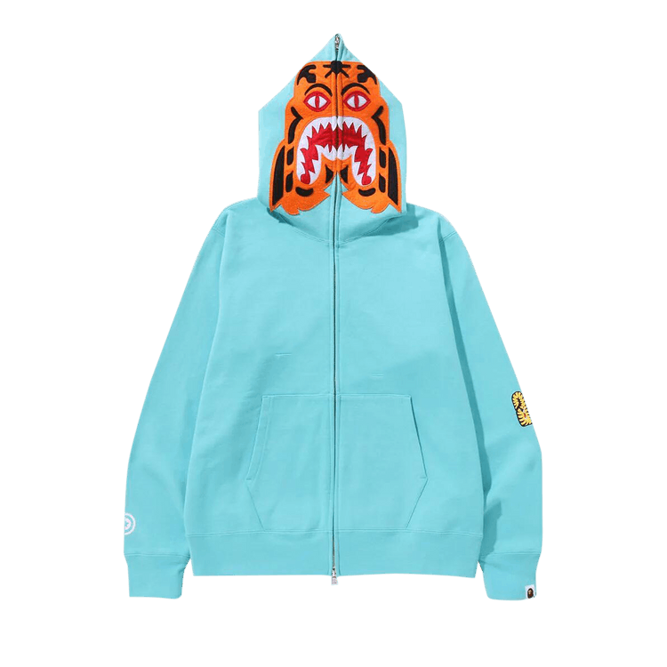 BAPE Tiger Full Zip Hoodie Green