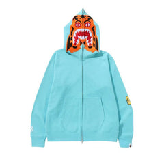 BAPE Tiger Full Zip Hoodie Green