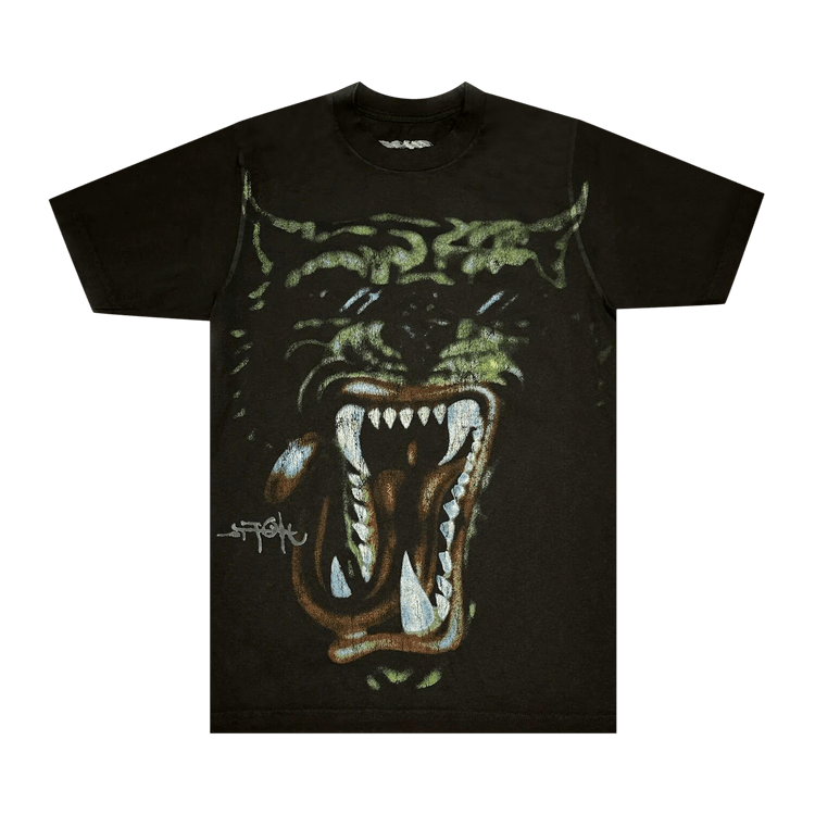 Cactus Jack by Travis Scott Green Hyena Tour T-Shirt Black