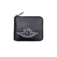 Dior x Air Jordan Wings Zip Wallet Navy
