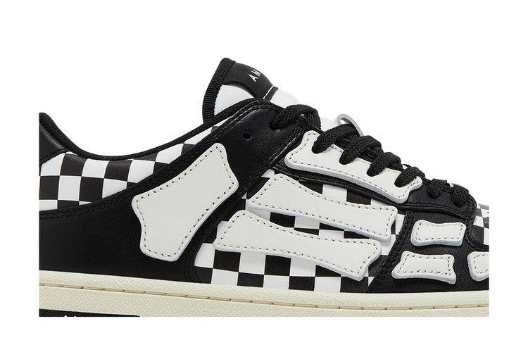 Amiri Skel Top Low Checkered - Black White