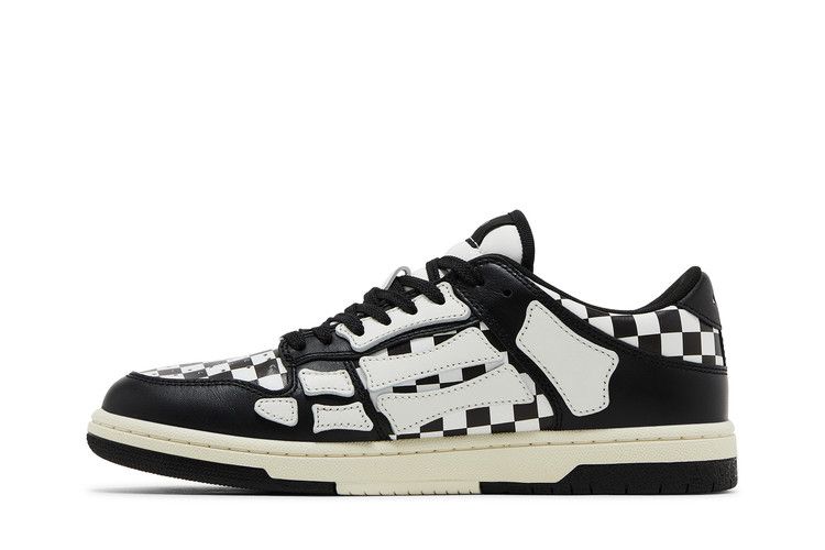 Amiri Skel Top Low Checkered - Black White