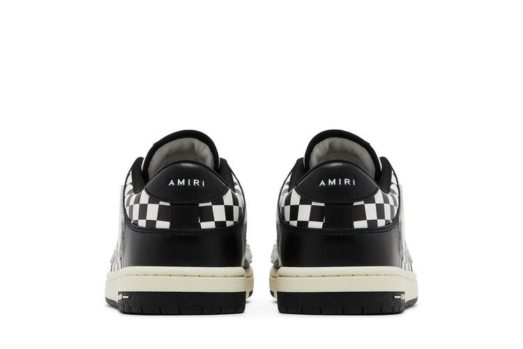 Amiri Skel Top Low Checkered - Black White