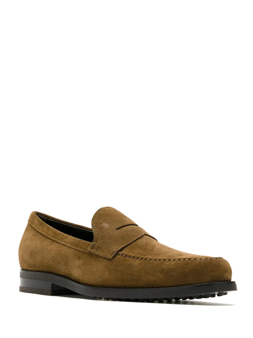 Suede leather loafers