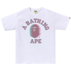 BAPE Glitch Art College T-Shirt White