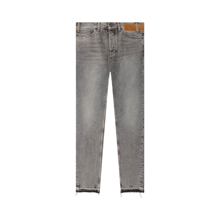 Palm Angels Slim 5 Pockets Denim Light Grey