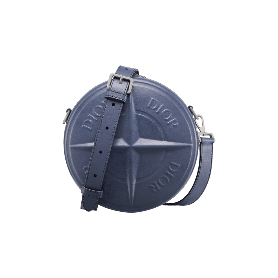 Dior x Stone Island Round Bag Blue
