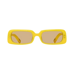Jacquemus Azzurro Rectangular Sunglasses Pear Sorbet/Yellow Gold/Yellow