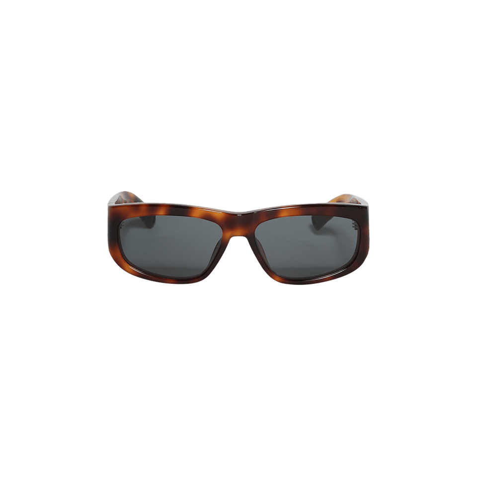 Jacquemus Pilota Sunglasses Tortoise Shell/Matte Black/Grey