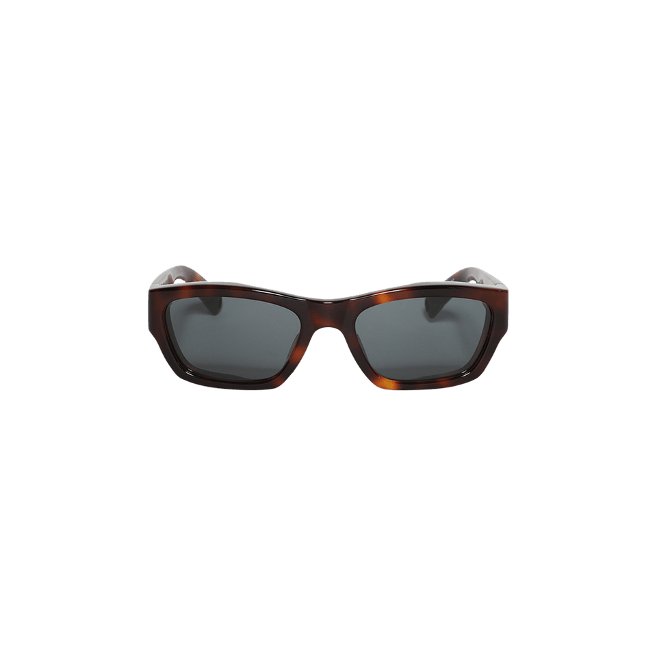 Jacquemus Meridiano Sunglasses Tortoise Shell/Matte Black/Grey
