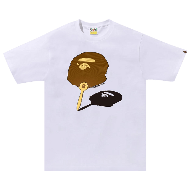 BAPE Japanese Fan Ape Head T-Shirt White