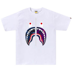 BAPE Color Camo Separate Shark T-Shirt White/Navy