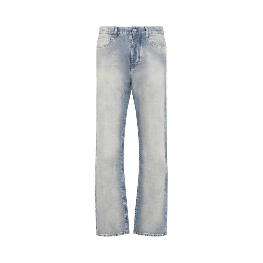 Amiri Quad Cuff Straight Jean Antique Indigo