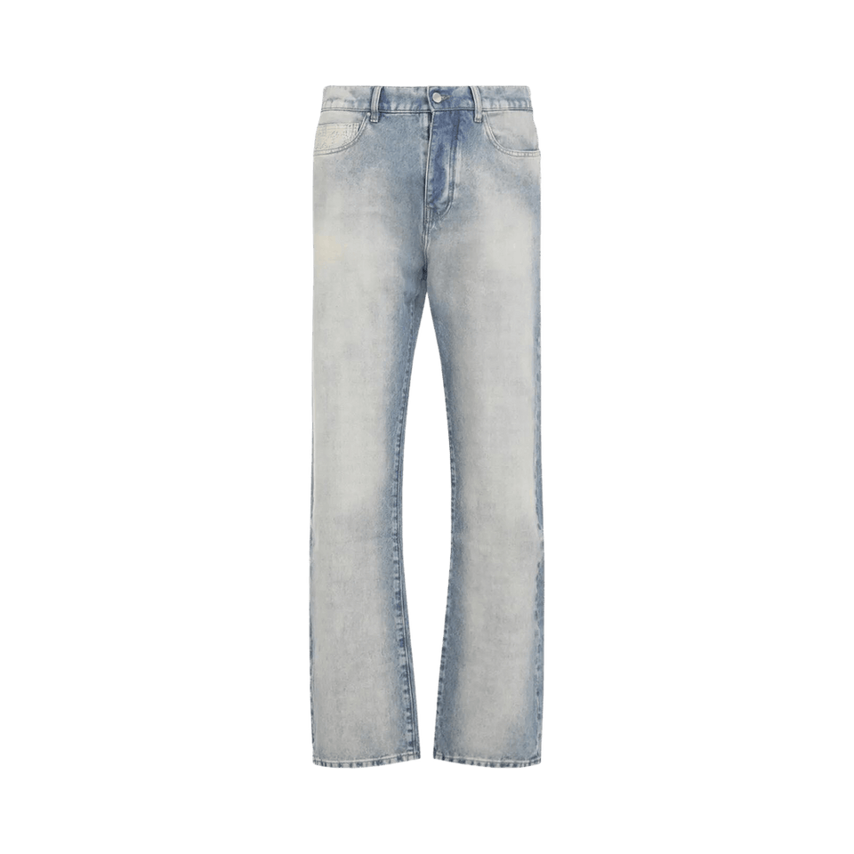 Amiri Quad Cuff Straight Jean Antique Indigo