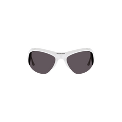 Balenciaga Cat Eye Sunglasses White/Silver/Grey