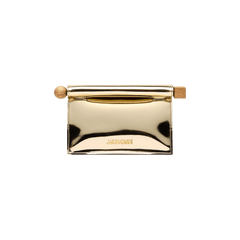 Jacquemus La Petite Pochette Rond Clutch Bag Gold