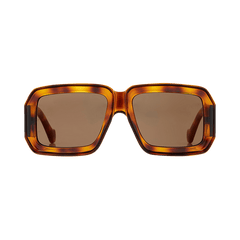 Loewe x Paula's Ibiza Mask Sunglasses Dark Havana/Brown