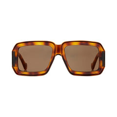 Loewe x Paula's Ibiza Mask Sunglasses Dark Havana/Brown