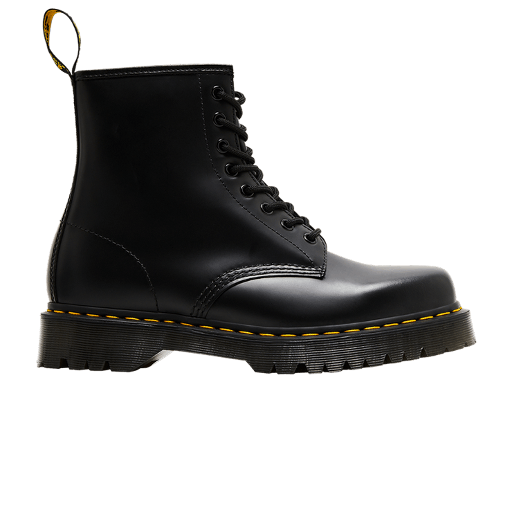 1460 Bex Squared Toe Leather Lace Up Boot Black
