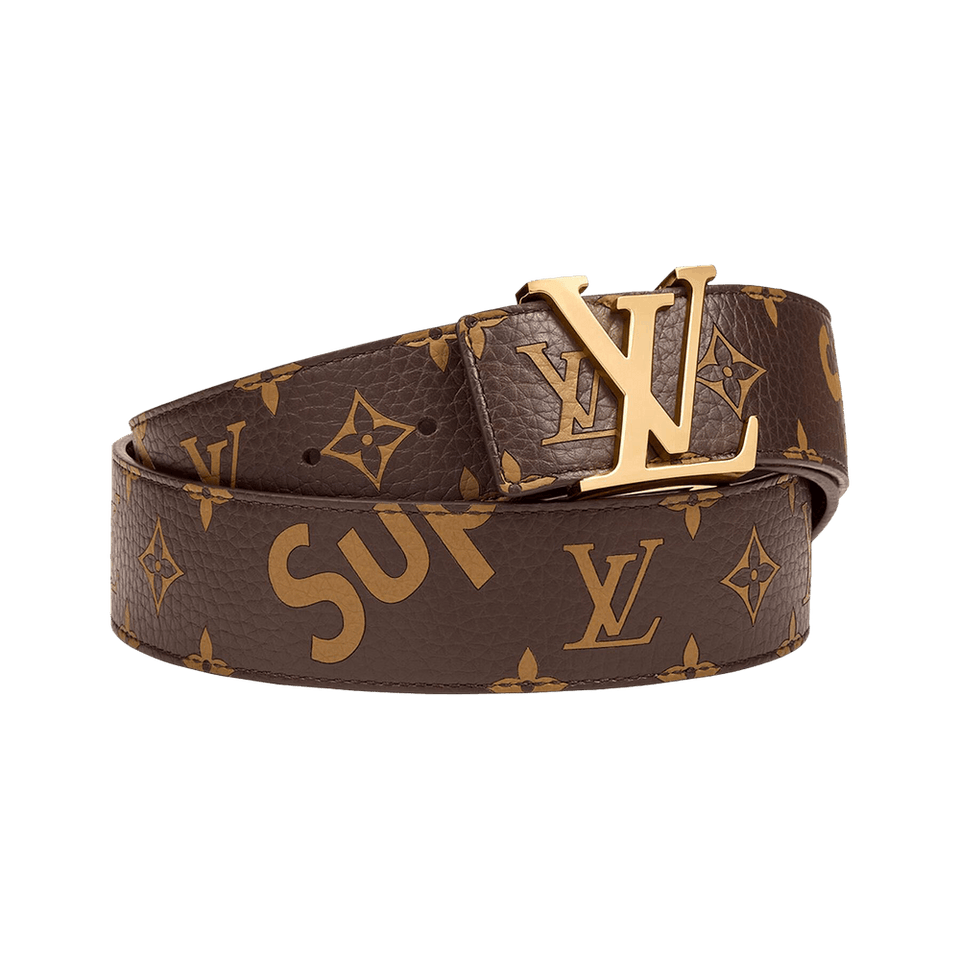 Louis Vuitton x Supreme Initiales Belt Brown