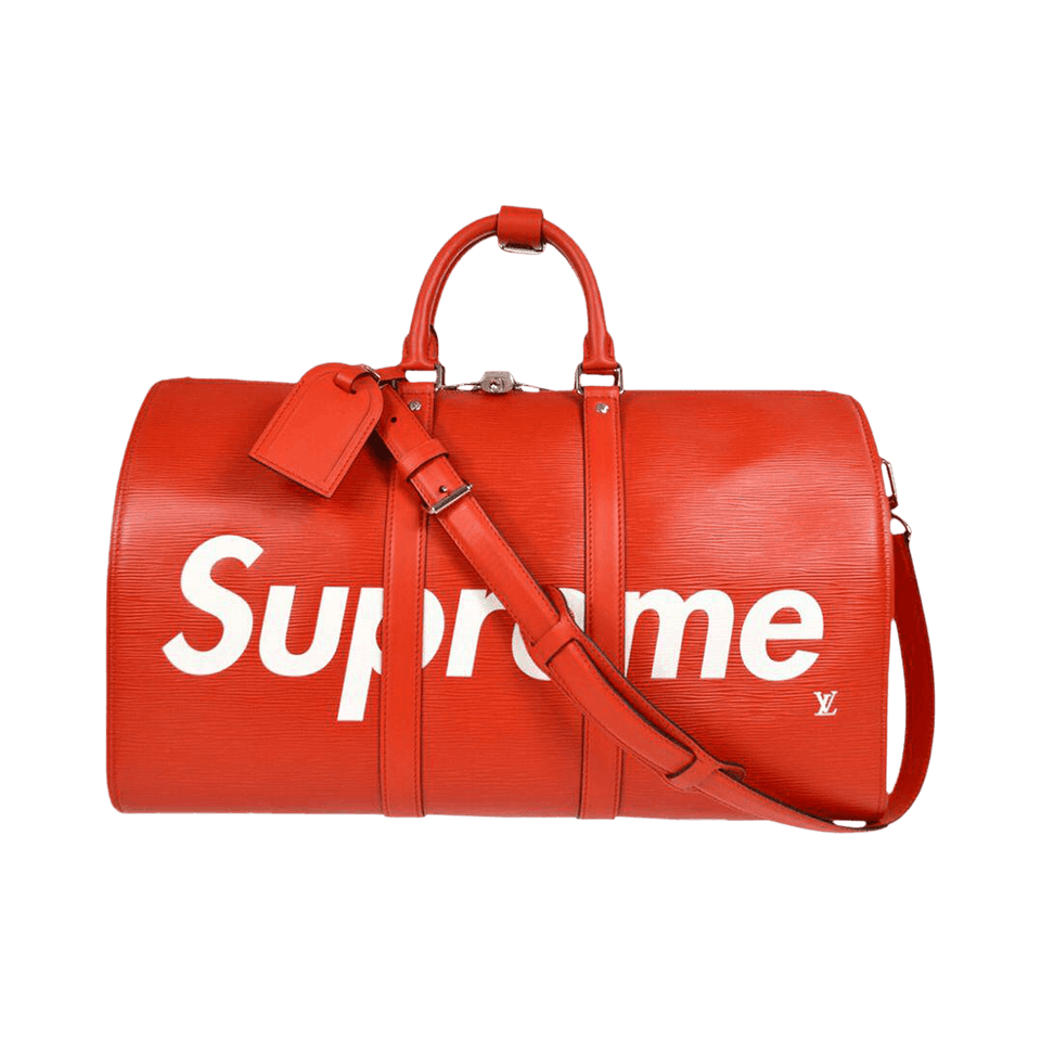 Louis Vuitton x Supreme Keepall Bandouliere Red