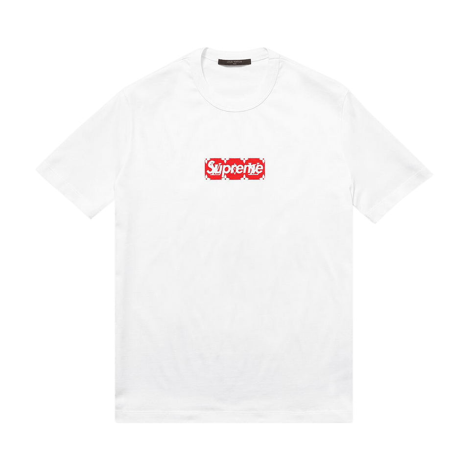 Louis Vuitton x Supreme Box Logo T-Shirt White