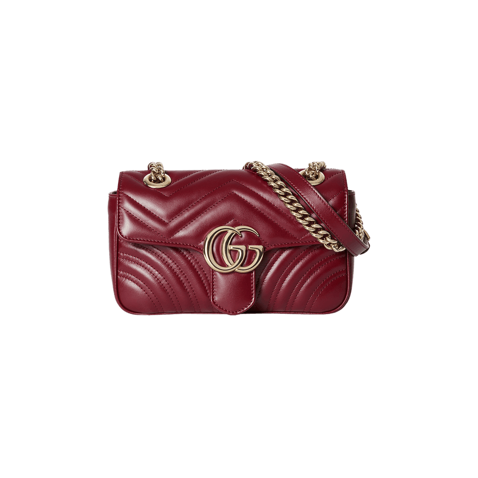 Gucci Marmont Mini Shoulder Bag Rosso Ancora