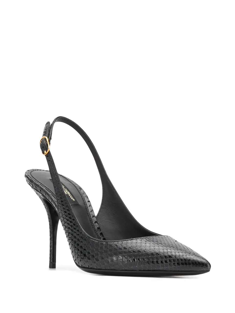 tiger-print leather slingback pumps