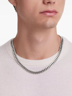 sterling silver curb chain necklace