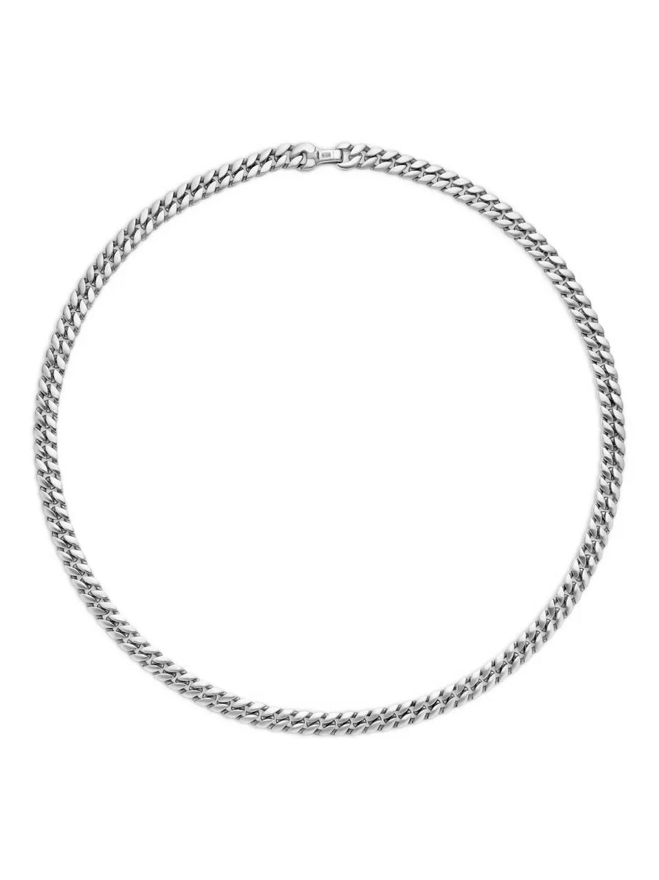sterling silver curb chain necklace
