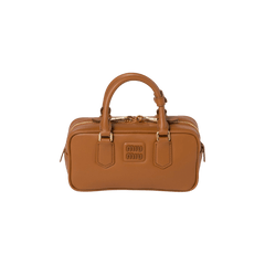 Miu Miu Arcadie Leather Bag Cognac