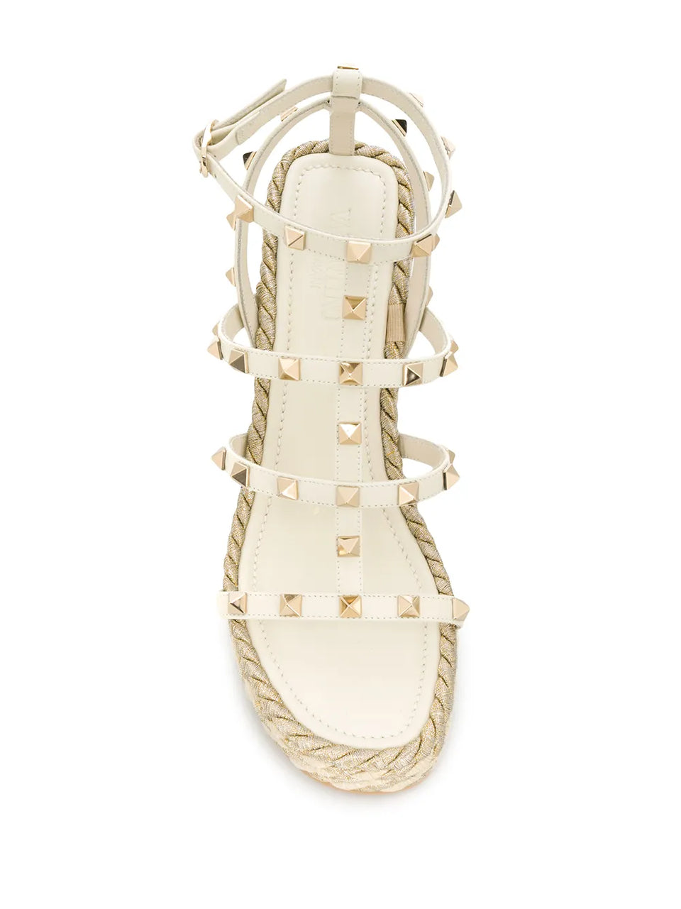 95mm Rockstud wedge sandals