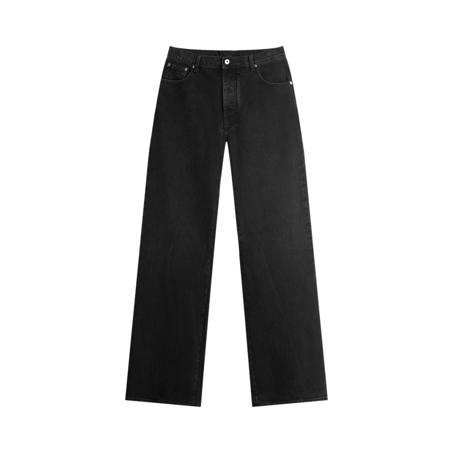 Off-White Diagonal Outline Relaxed Jeans Vintage Black