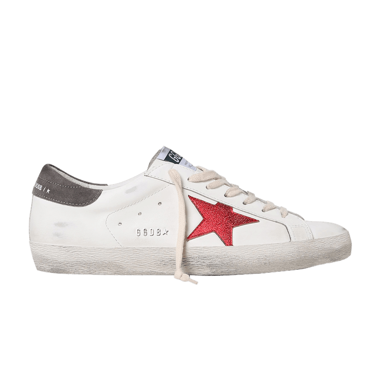 Golden Goose Superstar White Red Grey