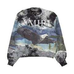 Amiri Eagle Bleach Out Crewneck Multicolor