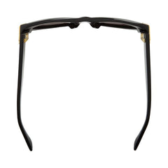 Bottega Veneta Mitre Oval Sunglasses Black/Grey