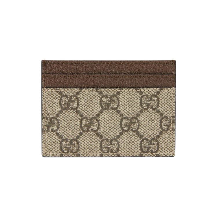 Gucci GG Supreme Ophidia Large Card Case Beige/Ebony