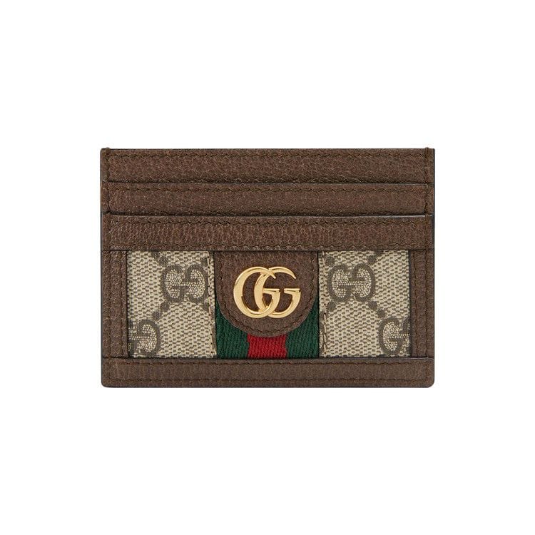 Gucci GG Supreme Ophidia Large Card Case Beige/Ebony