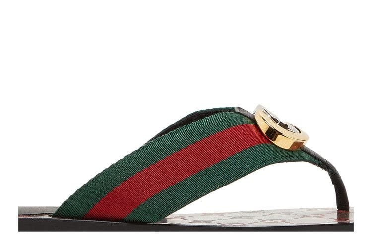 Gucci Wmns GG Web Sandal 'Black Green Red'