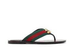 Gucci Wmns GG Web Sandal 'Black Green Red'