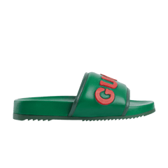 Gucci Jumbo Logo Slide Green Red
