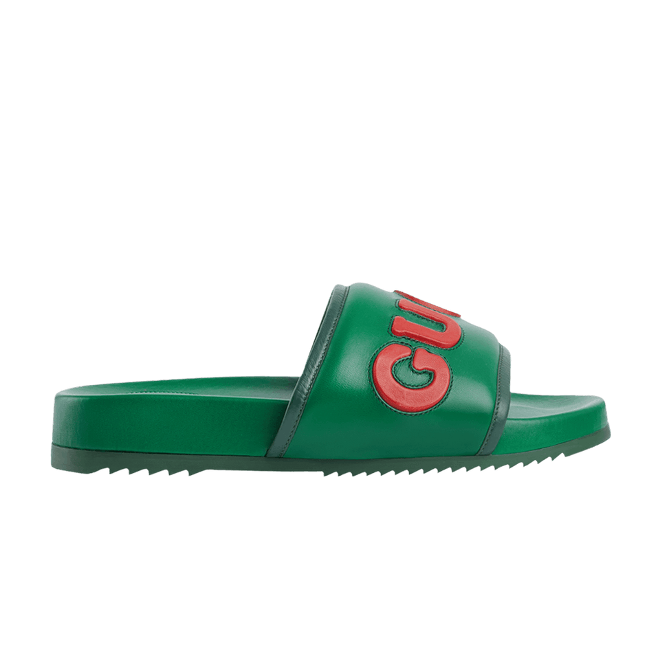 Gucci Jumbo Logo Slide Green Red