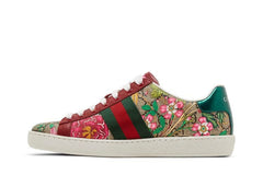 Gucci Wmns Ace GG Supreme Low 'Flora Print - Red'