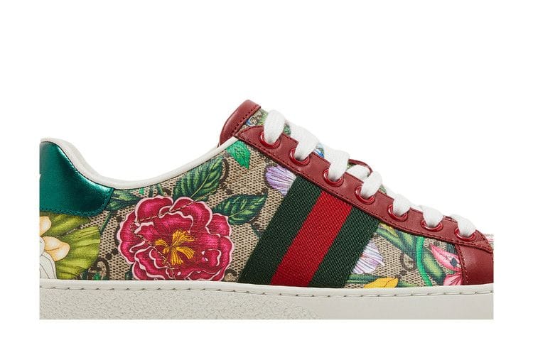 Gucci Wmns Ace GG Supreme Low 'Flora Print - Red'