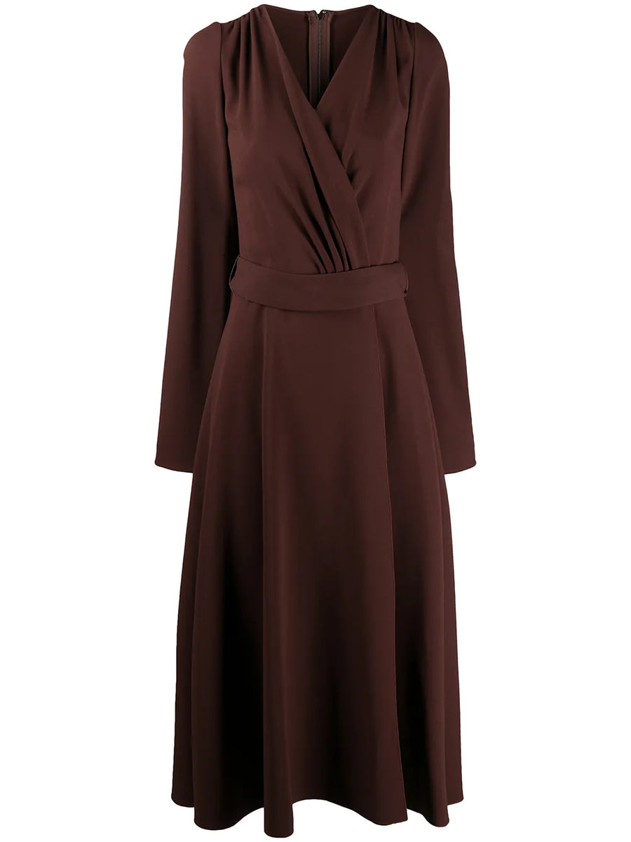 belted longuette dress